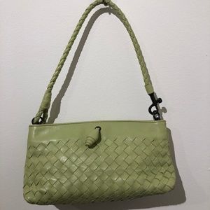 Bottega Veneta Pale Green Intrecciato Small Bag
